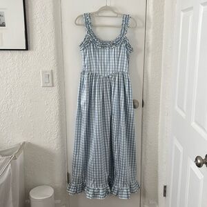 Down Dress (M)- gingham and frills!!!!